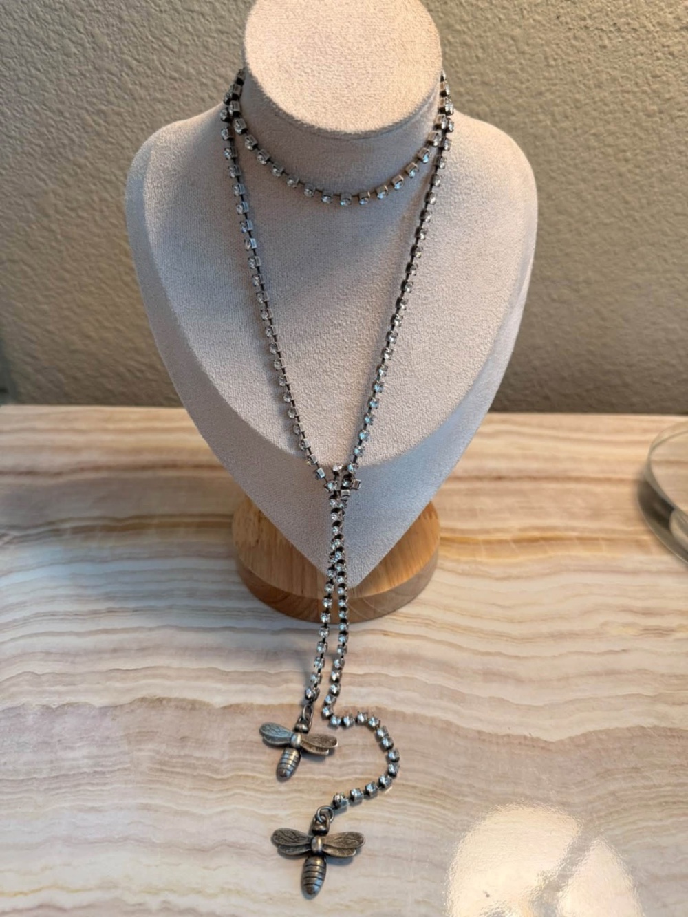 French Kande 40" Swarovski Cup Chain Lariat